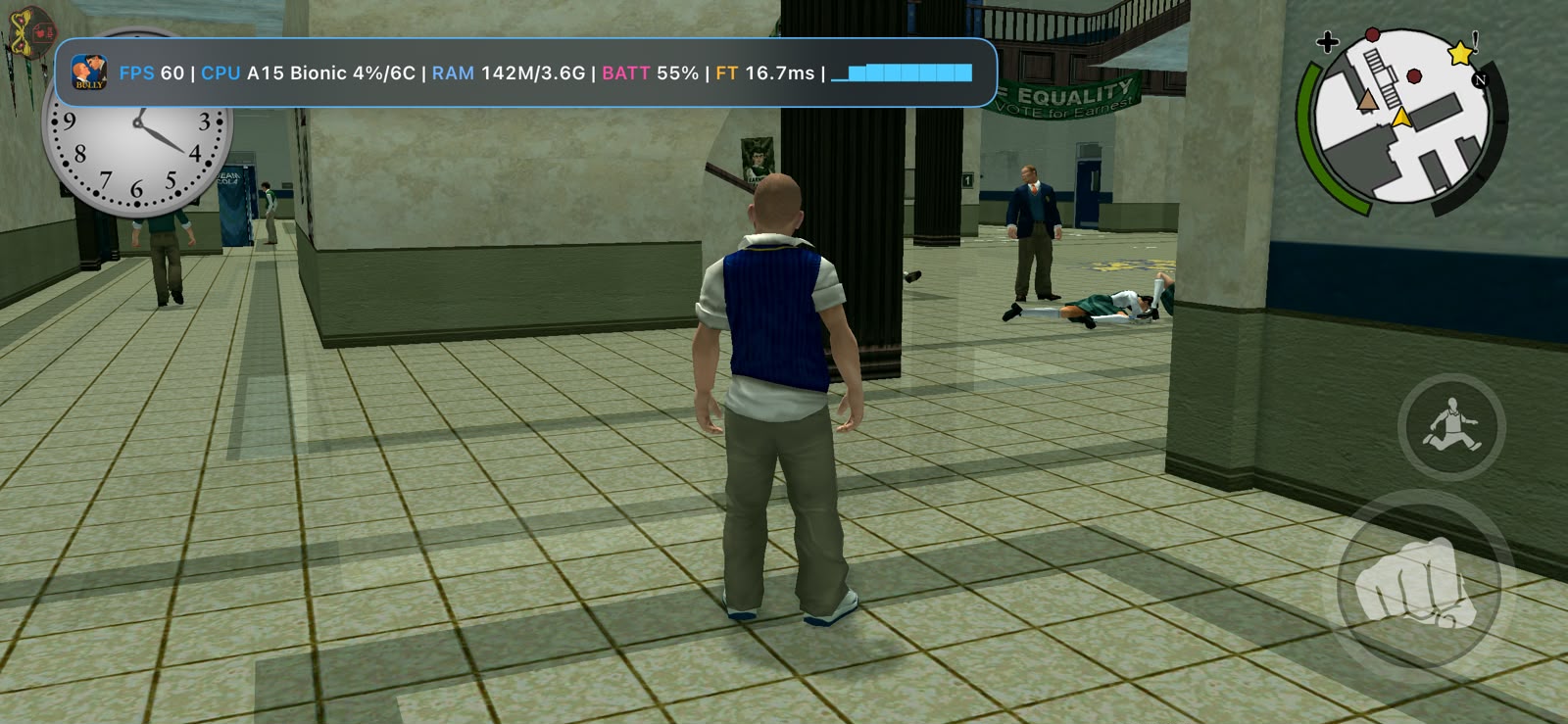 FPSOverlay running in Bully